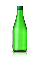 glass bottle with water