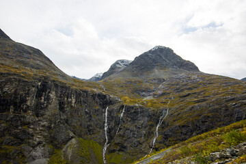 Autumn in Trollstigen road, South of Norway. Europe