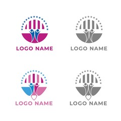 logo combination for business technology, construction, real estate, non-profit, computer, media, art, education, internet, network, consulting, product, retail, software developer, service industry. 