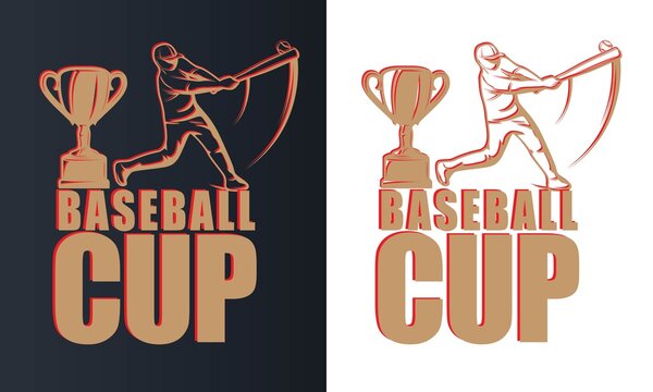 Vintage baseball T-shirt Design, emblems, badges. Vector illustration, graphic Art, for t-shirt, club, or championship.