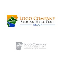 logo combination for business technology, construction, real estate, non-profit, computer, media, art, education, internet, network, consulting, product, retail, software developer, service industry. 