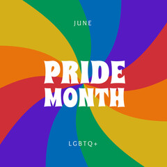 LGBT pride month . Background, poster, postcard, banner design. - 435879960