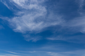 Blue sky with white clouds