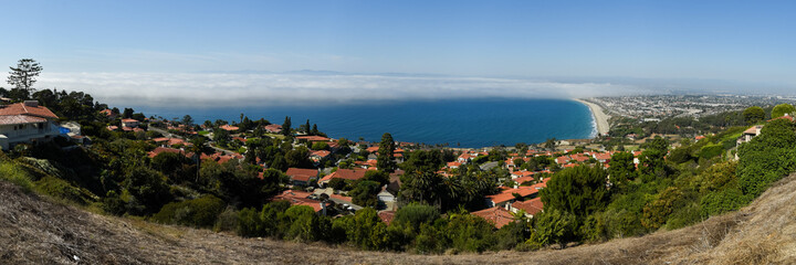 Fototapeta na wymiar Rollings Hills Estates California view of Pacific Ocean