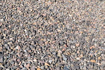 Close Up of Rough Textured Gravel Path 