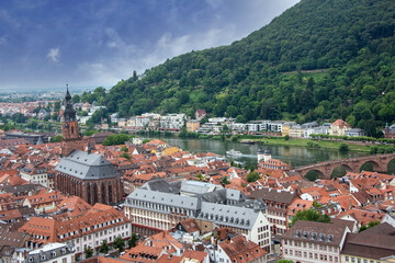 Fototapeta na wymiar German Town of Heidelberg