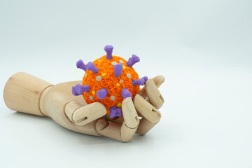 abstract concept of coronavirus in society
