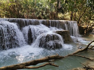 kwang si waterfall in Luang Prabang Town, Laos