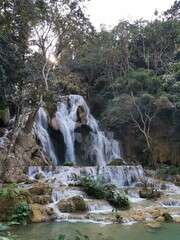 kwang si waterfall in Luang Prabang Town, Laos