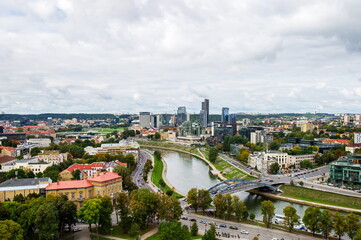 Panorama of Vilnius, Lithuania
