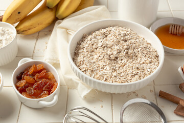 healthy breakfast with muesli