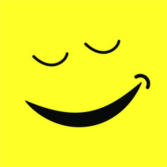 Obraz na płótnie Canvas smile face icon logo