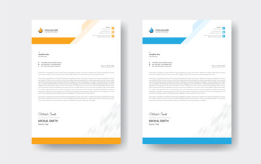Modern Professional corporate business style letterhead. Abstract Creative Letterhead Design 
