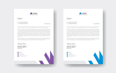 Modern Professional corporate business style letterhead. Abstract Creative Letterhead Design 