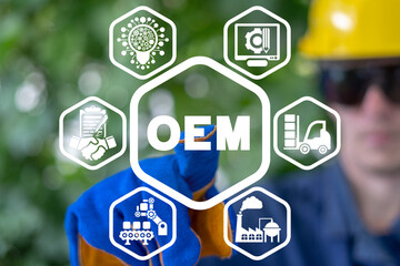 Obraz premium Concpet of OEM Original Equipment Manufacturer.