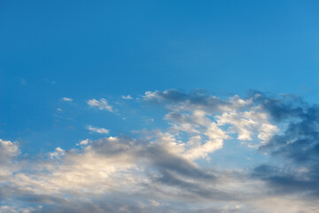 clouds in the blue sky