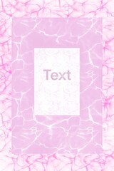 Set of vertical pink templates 