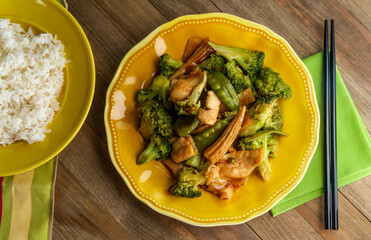 Chinese Hunan Chicken Vegetables