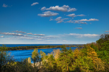 Naklejka premium lake in the mountains