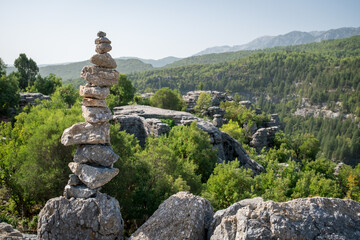 Koprulu National Park near ancient city of Selge Adam Kayalar, Turkey. Koprulu Canyon.