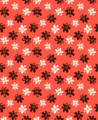 Seamless flower pattern, floral print.