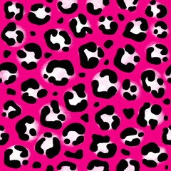 Seamless animal pattern. Leopard hot summer background. African wallpaper, suitable for wrapping, textile, disign.