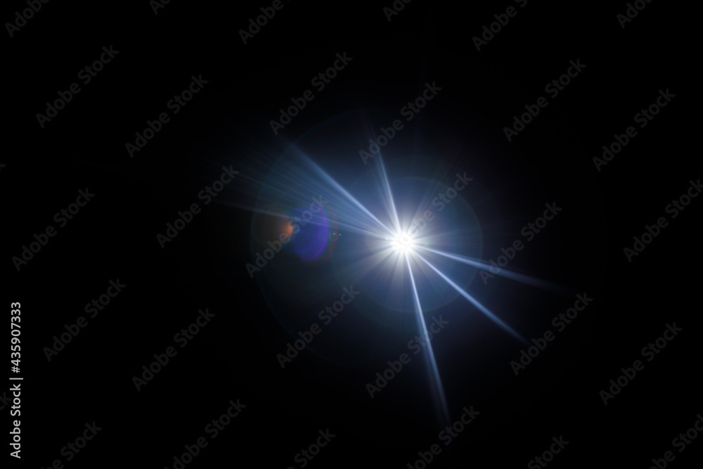 Poster easy to add lens flare effects for overlay designs or screen blending mode to make high-quality imag