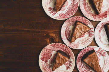 Chocolate cake with chocolate frosting