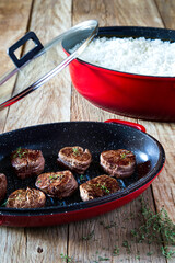 grilled beef with rice