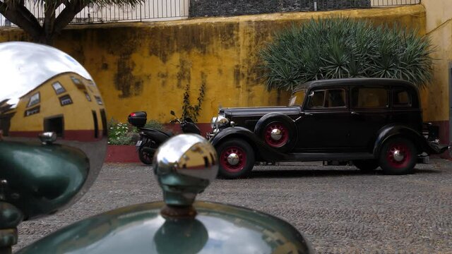 Old cars seen in Funchal, Madeira, Portugal