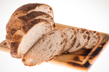 sliced bread on a plate