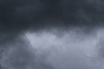 stormy dark clouds in the sky