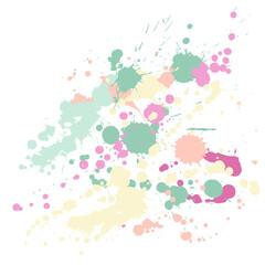 Gouache paint stains grunge background vector. Hipster ink splatter