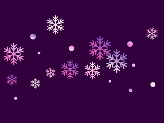 Fototapeta na wymiar Crystal snowflake and circle elements vector background design.