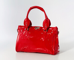 Red handbag