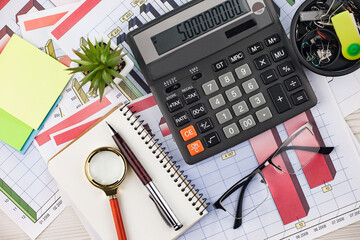 Office accessories for business management.
