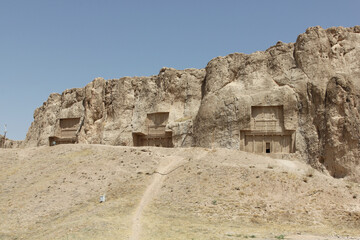 Ancient Darius grave ruins in Iran