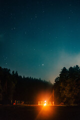 sunset in the mountains