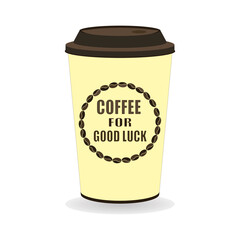 Coffee Cup - Mockup template for cafe, restaurant corporate identity design. Black, White, Brown Cardboard Coffee Cup Mockup. Vector template of disposable plastic and paper tableware for hot drinks