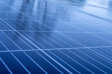Solar power generation by solar panels as a texture oder background