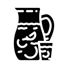 fabada spain food glyph icon vector. fabada spain food sign. isolated contour symbol black illustration