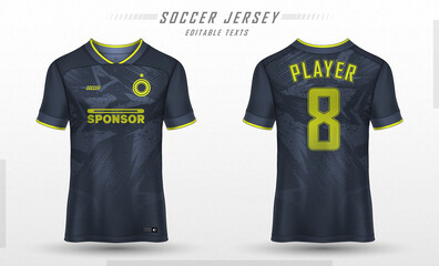 Naklejka premium Soccer jersey template sport t shirt design