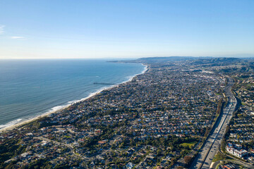 Obraz premium Aerial View of North San Clemente, California - High Altitude
