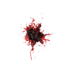 3d Illustration of a realistic bloodsplash