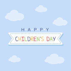 Happy International Children's Day greeting card