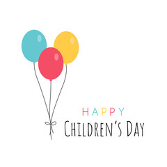 Happy International Children's Day greeting card