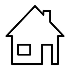 House outline icon. Homepage symbol. House sign. Home vector illustration isolated on white background.