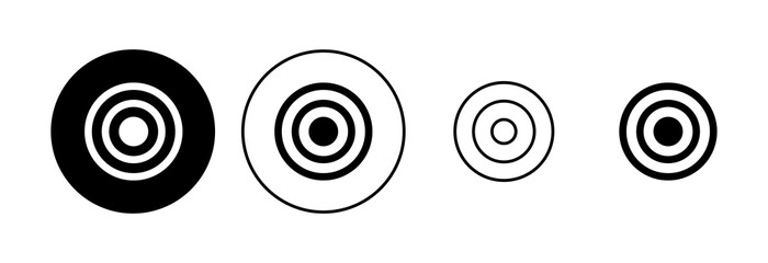 Target icon set. goal icon vector. target marketing icon vector