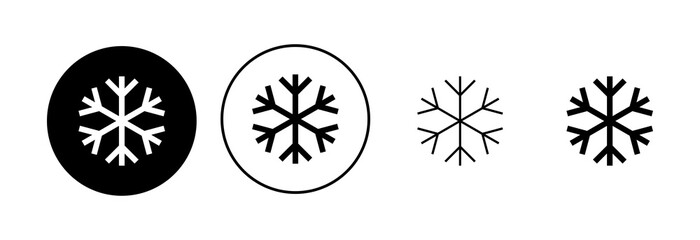 Snow icon set. snowflake icon vector