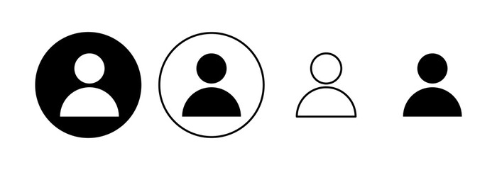 People icon set. person icon vector. User Icon vector